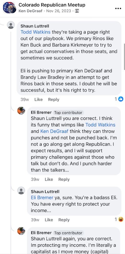 Eli Accuses Todd Watkins of Being a Whimp